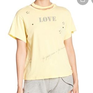 NWT PEACE LOVE WORLD HEATHER STARS ⭐️ TOP